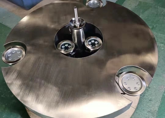 Fuente flotante de acero inoxidable del agua con la lámpara y la bomba