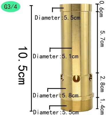 3/4" tarifa de la corriente de la boca 66gpm del pelele de la fuente DN20