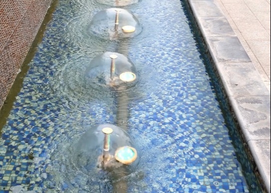 corriente del jet 22gpm de la boca de la fuente de Bell del agua de 1.5psi DN25