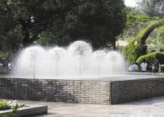 fuente de baile del espray del 1.5m la alta equipa con inyector 1,5" Crystal Ball Water Fountain Jet