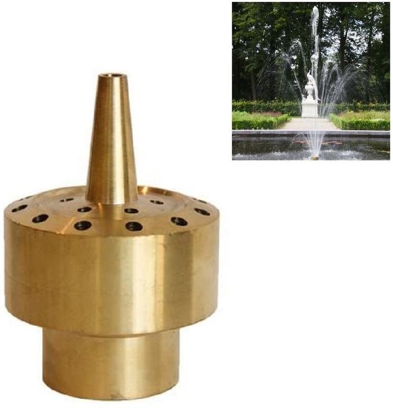 1,5" charca de agua completamente de cobre amarillo del jet de la boca de la fuente de agua de las gradas del flor 3 Sprilker