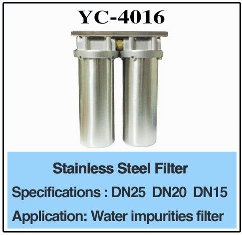 3/4" filtro de agua del acero inoxidable de DN25 DN20
