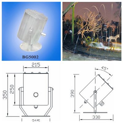 8000 boca laminar de la fuente del l./h SS304 18m m