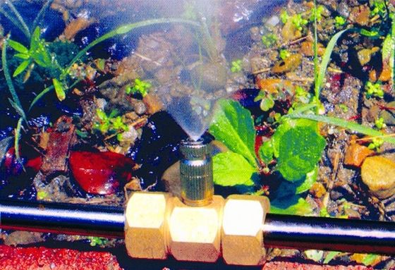 Boca gráfica de cobre amarillo del agua de la niebla del paisaje 0.15m m